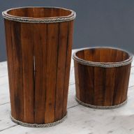 Велике Дисплейне Відерце - Коричневе 45×32 см