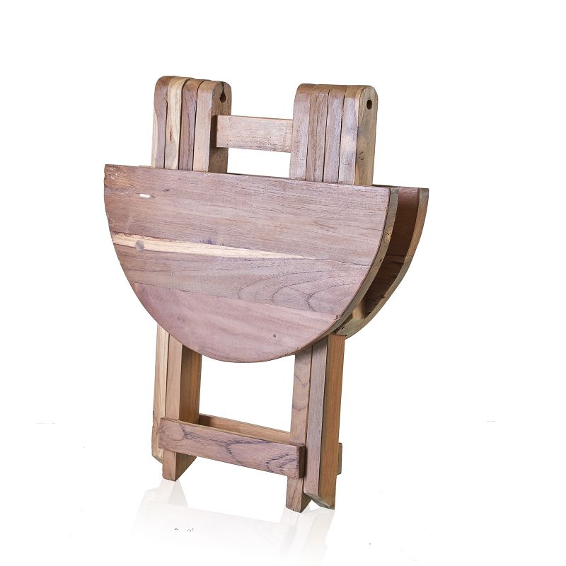 Круглий Складний Кавовий Столик - 50×50 см