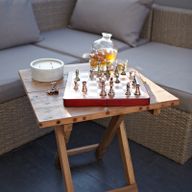 Квадратний Складний Кавовий Столик - 50×50 см