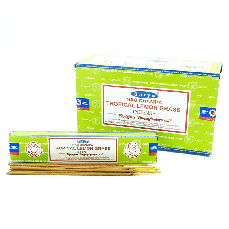 Satya Incense Sticks 15g - Тропічний Лемонграс