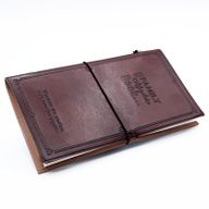 Шкіряний Записник Ручної Роботи (80 сторінок) - Our Family Adventure Book - Коричневий