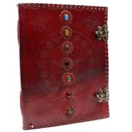Шкіряна Записна Книга з 7 Чакрами 25х32,5 см