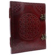 Шкіряна Записна Книга з Квіткою Життя 25х32,5 см