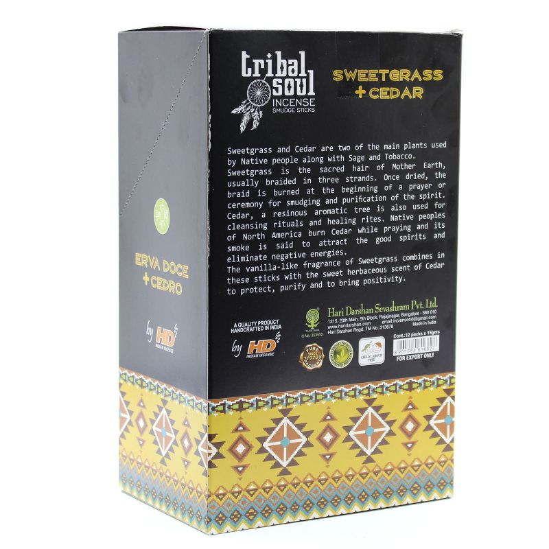 Tribal Soul Ароматичні Палички - Зубрівка та Кедр