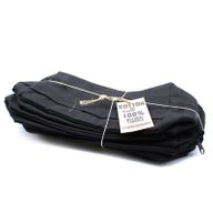 Чорна Косметичка з Натуральної Бавовни 10 oz - Класична Прямокутна
