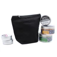 Чорна Косметичка  з Натуральної Бавовни 10 oz - Середній Мішечок