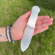 Селенітовий Ритуальний Ніж - Чакра