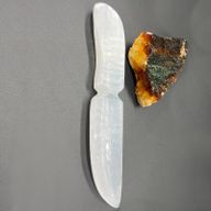 Селенітовий Ритуальний Ніж - Класичний