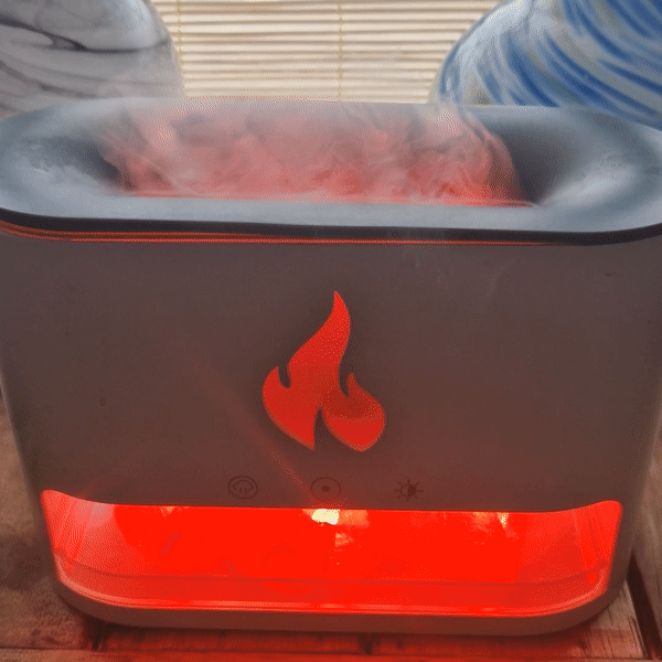 Аромадифузор "Blaze" - Камера з Гімалайської Солі USB-C - Ефект Полум'я (Сіль у Комплекті)