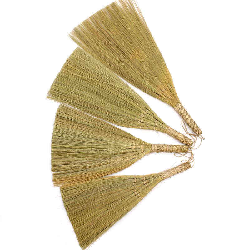 Набір із 4 шт. - Віник із Пампасної Трави - Натуральні Кольори, Різні Розміри