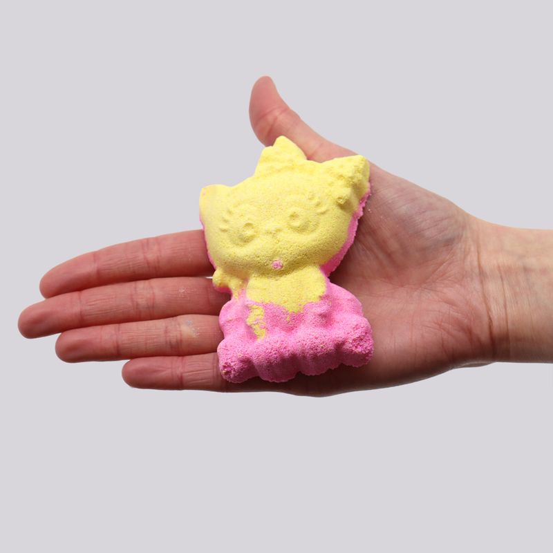 Бомбочка для Ванни 80 г "Котик" - Банан