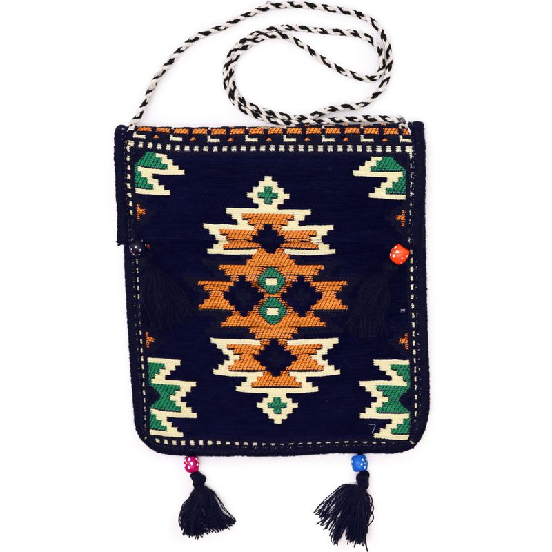 Фестивальна Сумка-месенджер Кілім - Темно-синя