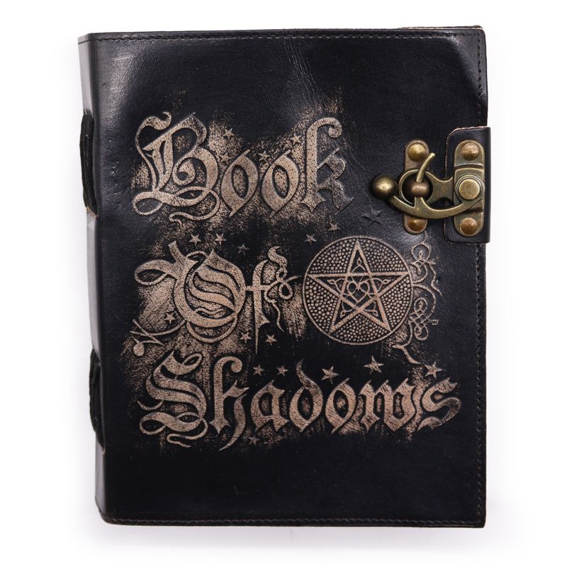 Шкіряний Блокнот "Book of Shadows" із Необрізаним Краєм 21х15 cm