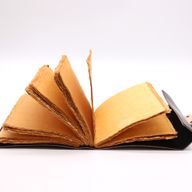 Шкіряний Блокнот "Book of Shadows" із Необрізаним Краєм 21х15 cm