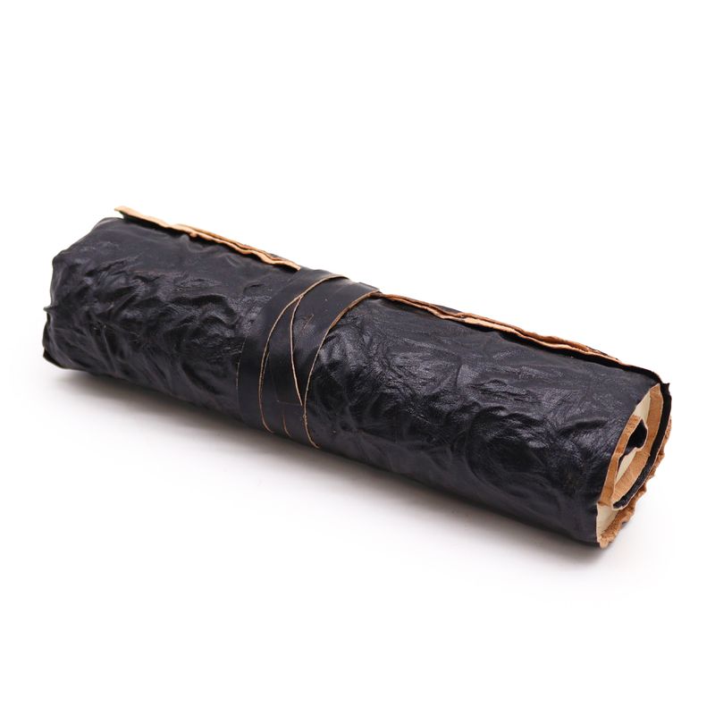 Шкіряний Дорожній Блокнот - Чорний 21x15 см