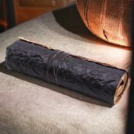 Шкіряний Дорожній Блокнот - Чорний 21x15 см