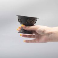 Мідна Ритуальна Чаша з Потрійним Місяцем 10 × 8 cm