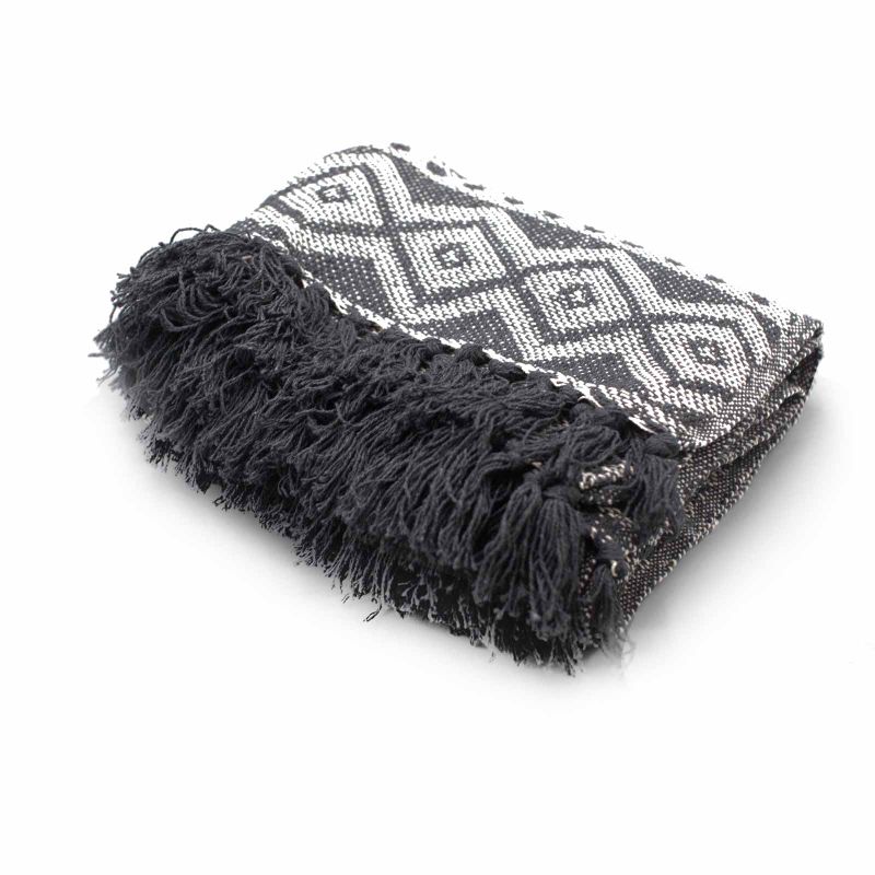 Плед Boho Comfort 125x150 см - Сіра Геометрія