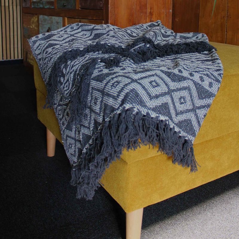Плед Boho Comfort 125x150 см - Сіра Геометрія