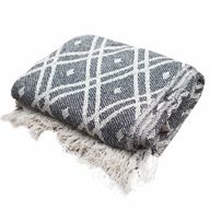 Плед Boho Comfort 125x150 см - Чорно-бежевий Регент