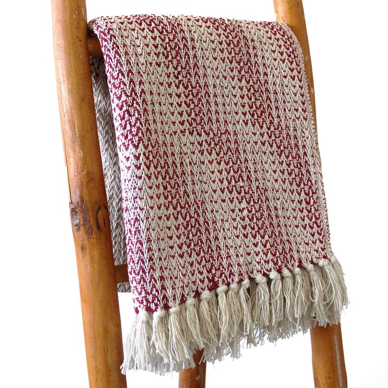 Плед Boho Comfort 125x150 см - Рубіновий Двоколірний