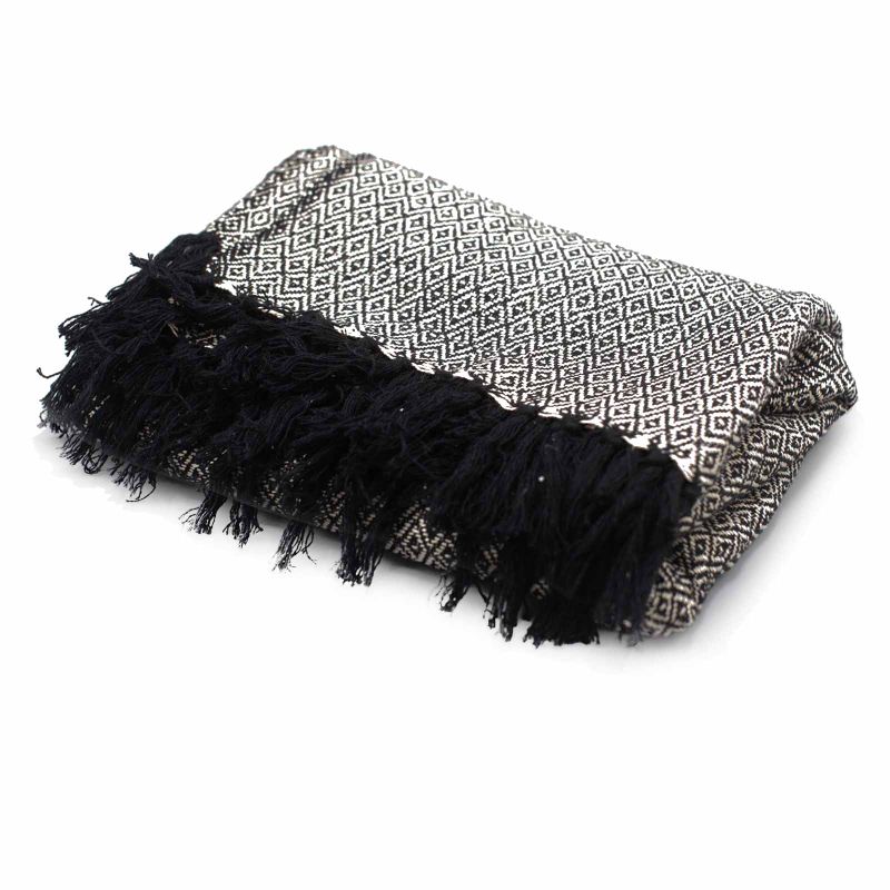 Плед Boho Comfort 125x150 см - Вугільний