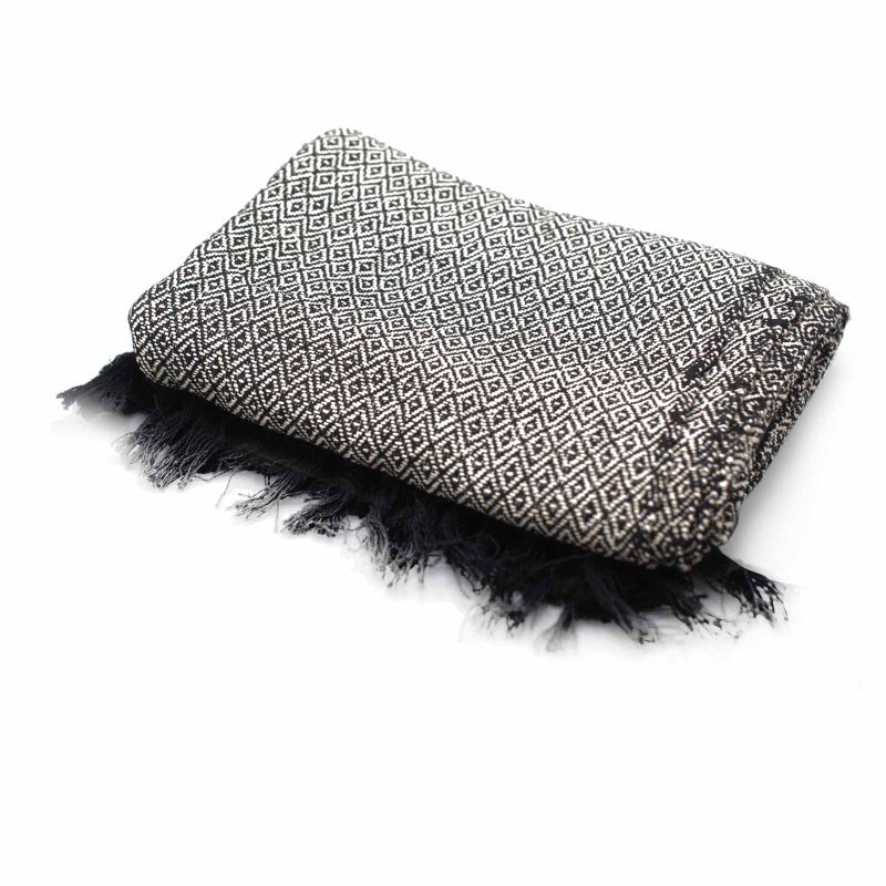 Плед Boho Comfort 125x150 см - Вугільний