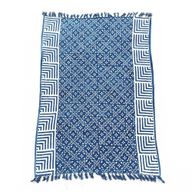 Плед Індиго Ручної Роботи 170×120 см - Плитка Касба