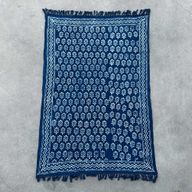 Плед Індиго Ручної Роботи 170×120 см - Квітка Чхота
