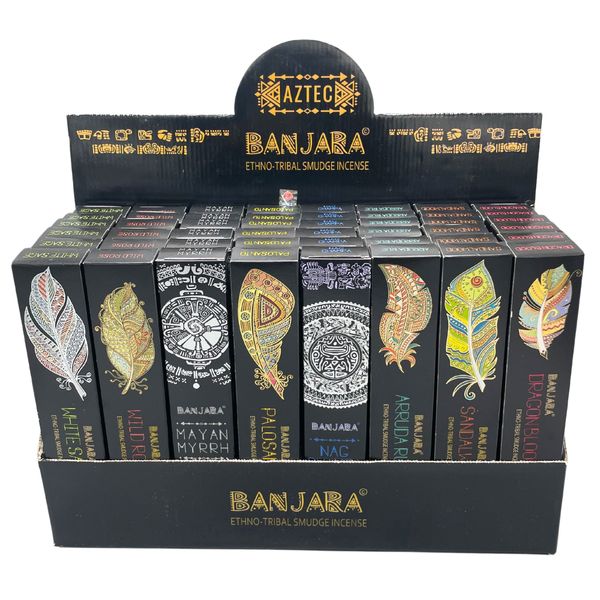 Banjara Tribal Палички для Окурювання (8 ароматів по 6 упаковок)