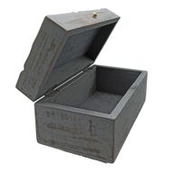 Вінтажна Декоративна Коробка Унііверсальна 22×12×10 см - Сіра Зірка