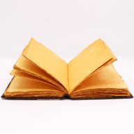 Записна Книга з Коричневої Шкіри із Необрізаним Краєм - Декор з Цинку "Троянда" 26×18 см