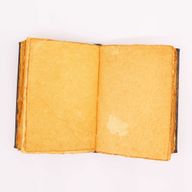 Записна Книга з Коричневої Шкіри із Необрізаним Краєм - Декор з Цинку "Пентаграма" 26×18 см