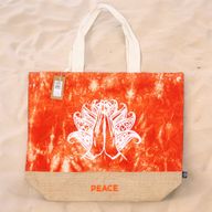 All Natural Bag Оранжева - Руки Намасте - Peace