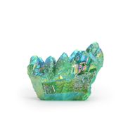 Середніій Покращений Кварц - "Аура Зеленого Полум'я" (прибл. 100–150 г, 7–10 см)