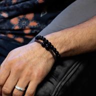 Подвійні Браслети Сили – Чорний Агат