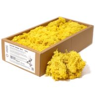 Якісний Декоративний Оленячий Мох - Жовтий - 635 г Коробка