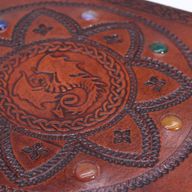 Велика Записна Книга - Камені Чакр та Мандала з Драконом - 100 сторінок 25x34 см
