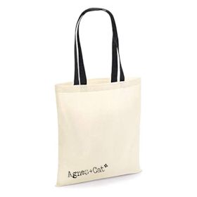Agnes + Cat Ба́вовняна Сумка 6 oz - 35x30 см