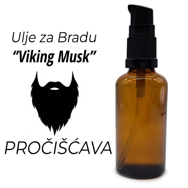 Олія для Бороди 50 мл - Viking Musk - Без Етикетки