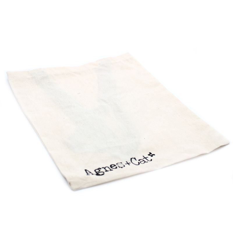 Agnes + Cat Ба́вовняна Сумка 6 oz - 35x30 см