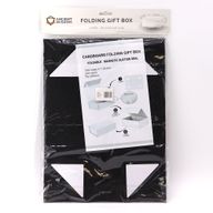Розібрана Подарункова Коробка - Велика Квадратна (28,2x20,2х9,2 см) - Чорна