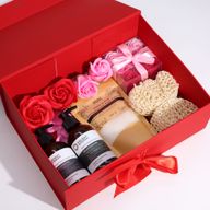Розібрана Подарункова Коробка - Екстравелика Квадратна (33x25х12 см) - Чорна