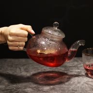 Скляний Чайник з Інфузором «Кругла Перлина» - 800 мл