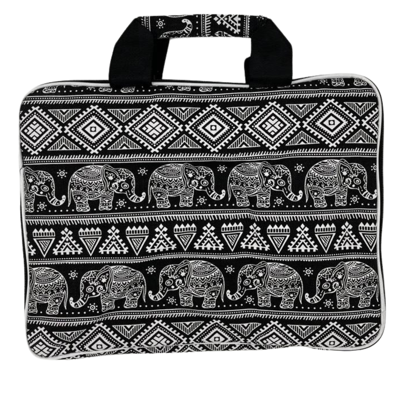 Сумка для Ноутбука з М'якою Набивкою, 33x24х3 см - Слони