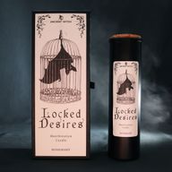 Свічка ритуалу Locked Desires, зображена на її ілюстрованій упаковці