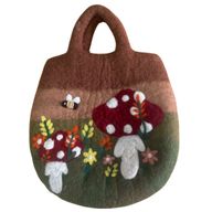 Повстяна Сумка "Грибний Сад" - 35x27 см
