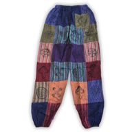 Nomad Sari - Штани з Грибним Принтом (Штампований малюнок) - Розмір S/M - Фіолетові Тони