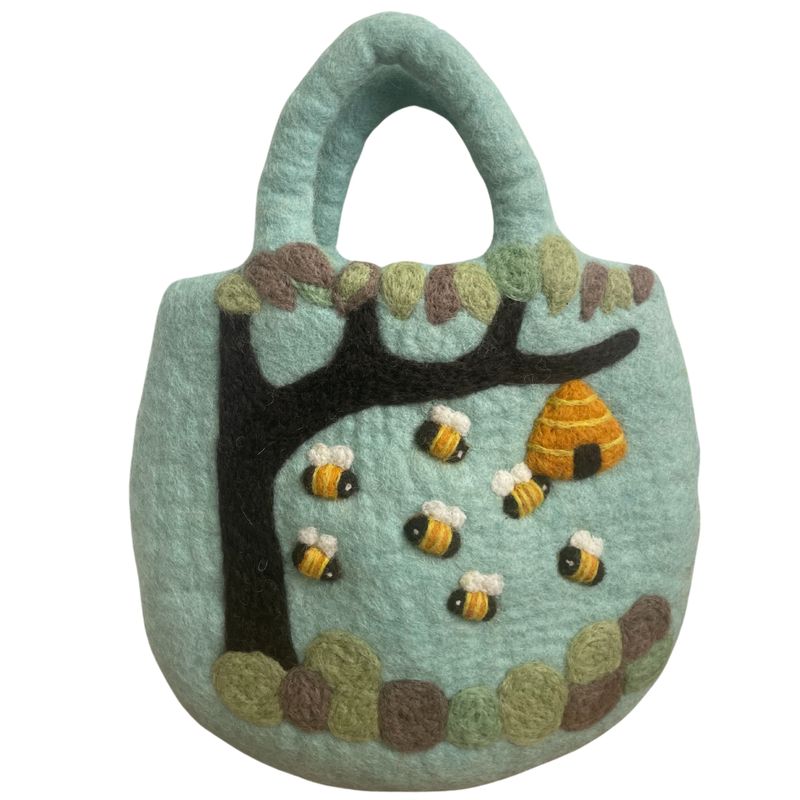 Повстяна Сумка "Дерево та Вулик" - 35x27 см
