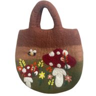 Повстяна Сумка "Грибний Сад" - 35x27 см